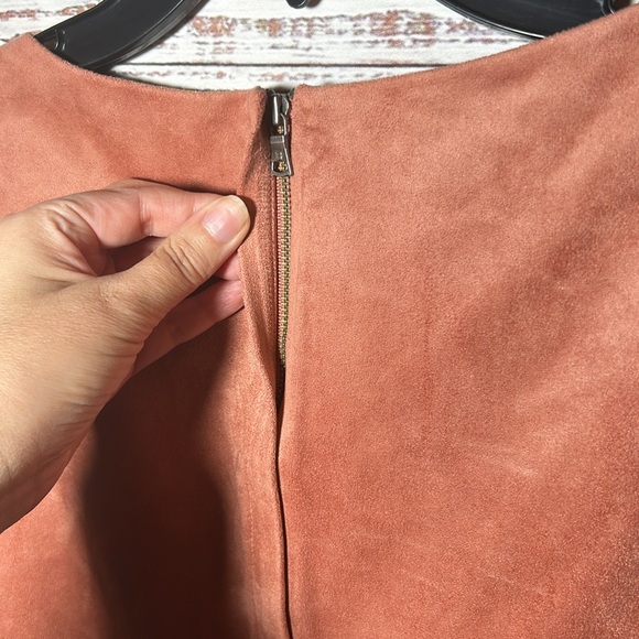 BCBG MaxAzria Cladiana Suede Peplum Top - Picture 16 of 16